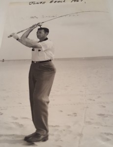 Harry Aiken, surfcaster, living legend of delaware
