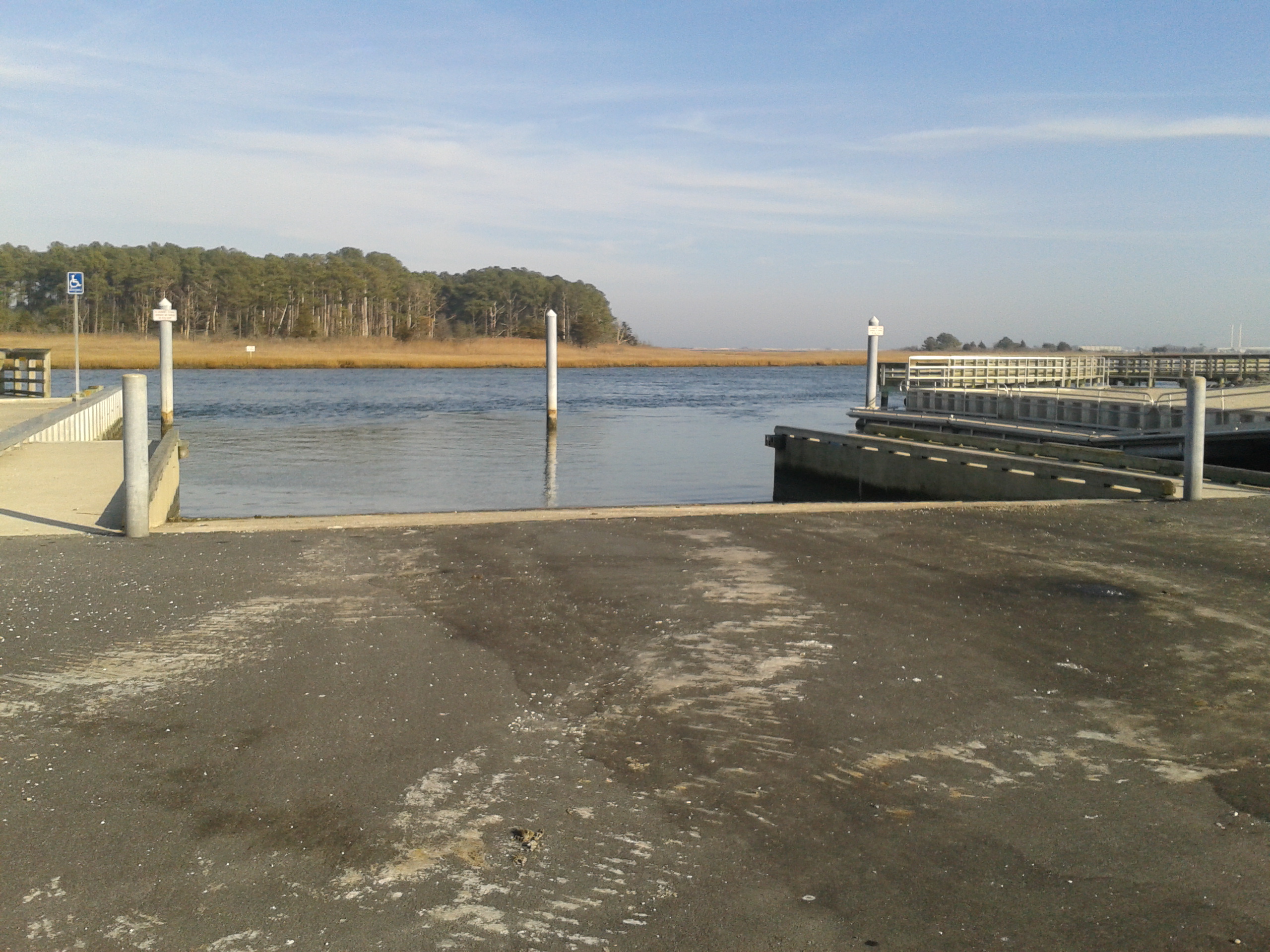 Floating docks being repaired at Massey's Landing, and the proposed RV