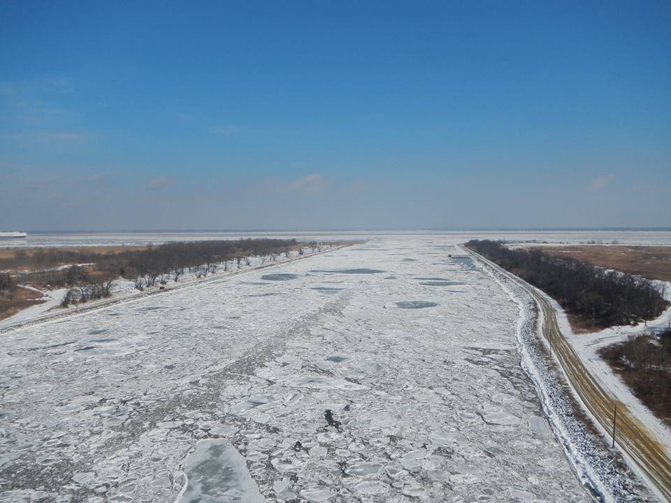 ice wave, dewey beach, march 2015, frozen ocean