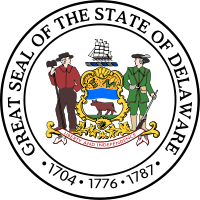 state of delware seal. delaware seal, state, sussex county, kent county, new castle county, tidalfish codes
