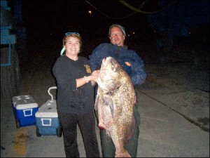 kevin blouch, black drum, lewes, delaware, sussex county, delaware bay drum fishing, surf clams