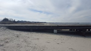 Side view of the Cape Henlopen fishing pier