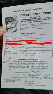 ste recordfish, delaware, dnrec certification, sussex county, wagamons pond, milton