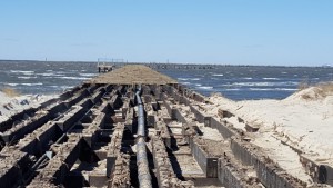 cape henlopen fishing pier construction, delaware, sussex county
