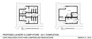 cape henlopen state park,delaware, sussex county, campground improvements