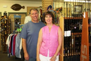 Joe and Amanda Morris atLewes Harbor Marina