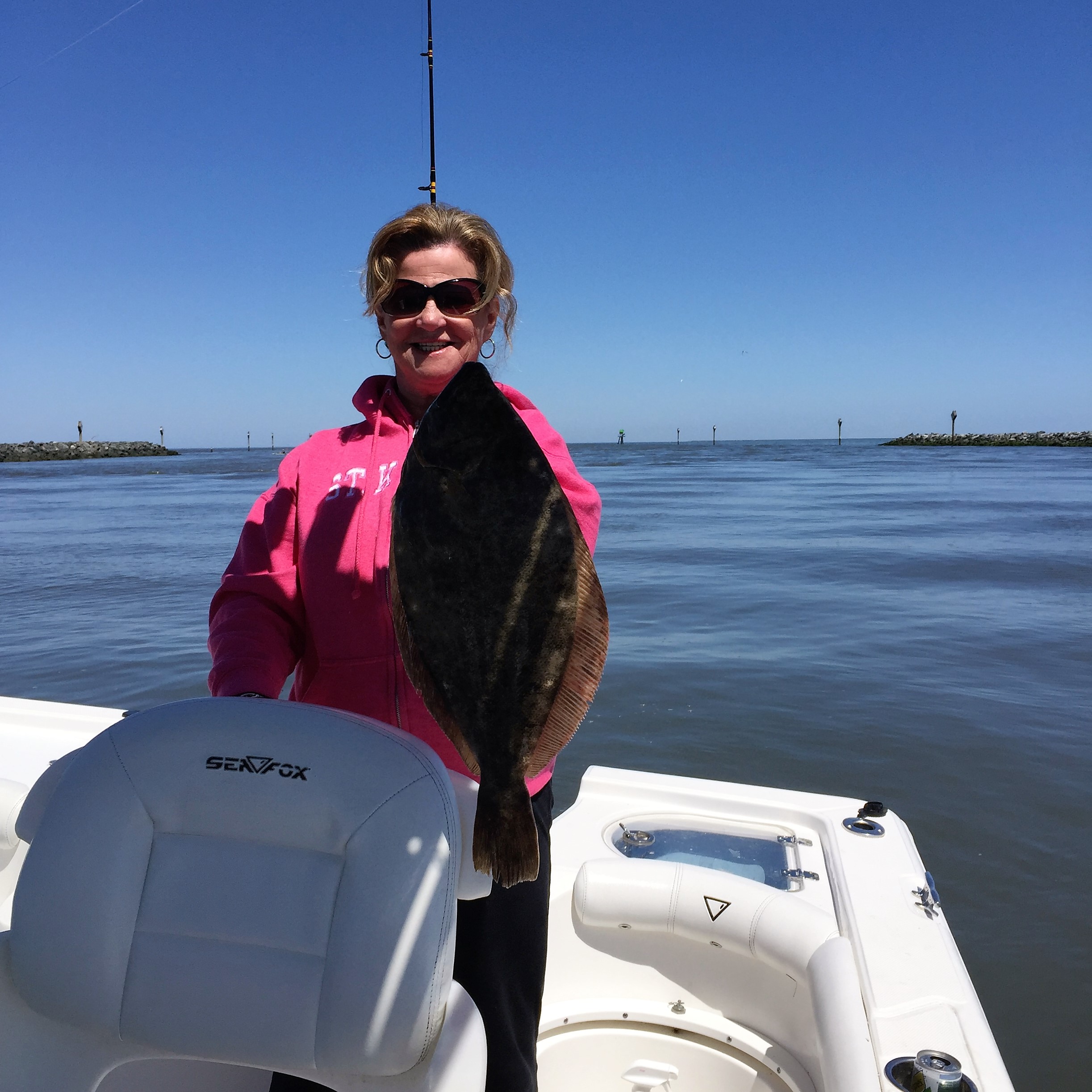 Barbara Forjan from Milton, DE. Flounder caught in Lewes Canal on