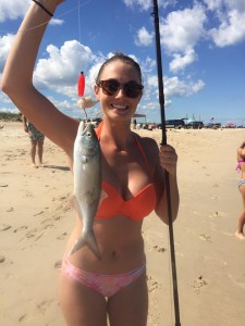 blyuefish, 3rs, delaware seashore state park, delaware, sussex county, yellow eyed devil. women fish too,