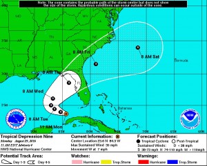 Tropical Depression Nine's
