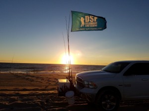dawn patrol, delaware, sussex county, beaches, sunrise, ocean, delaware surf fishing flag,