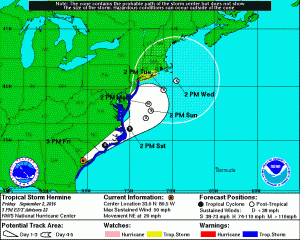 Latest track of hurricane Hermine, delaware, sussex county, storm chasing