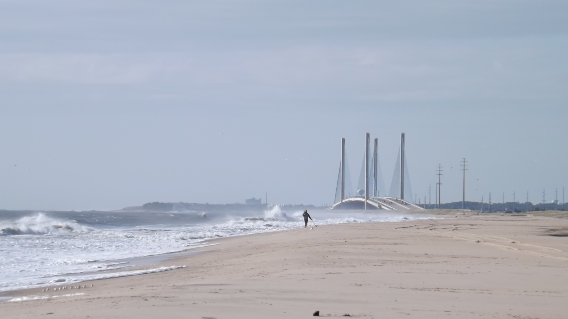 Conquest beach to Faithful Steward at high tide