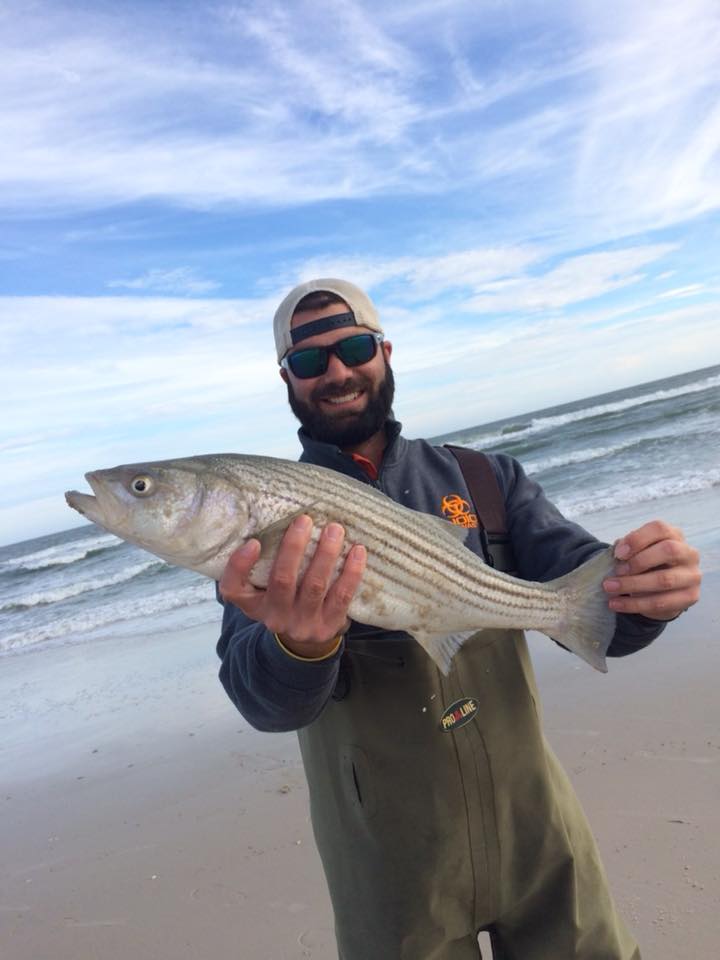 Matt "Couple smaller ones but one decent size Striper at