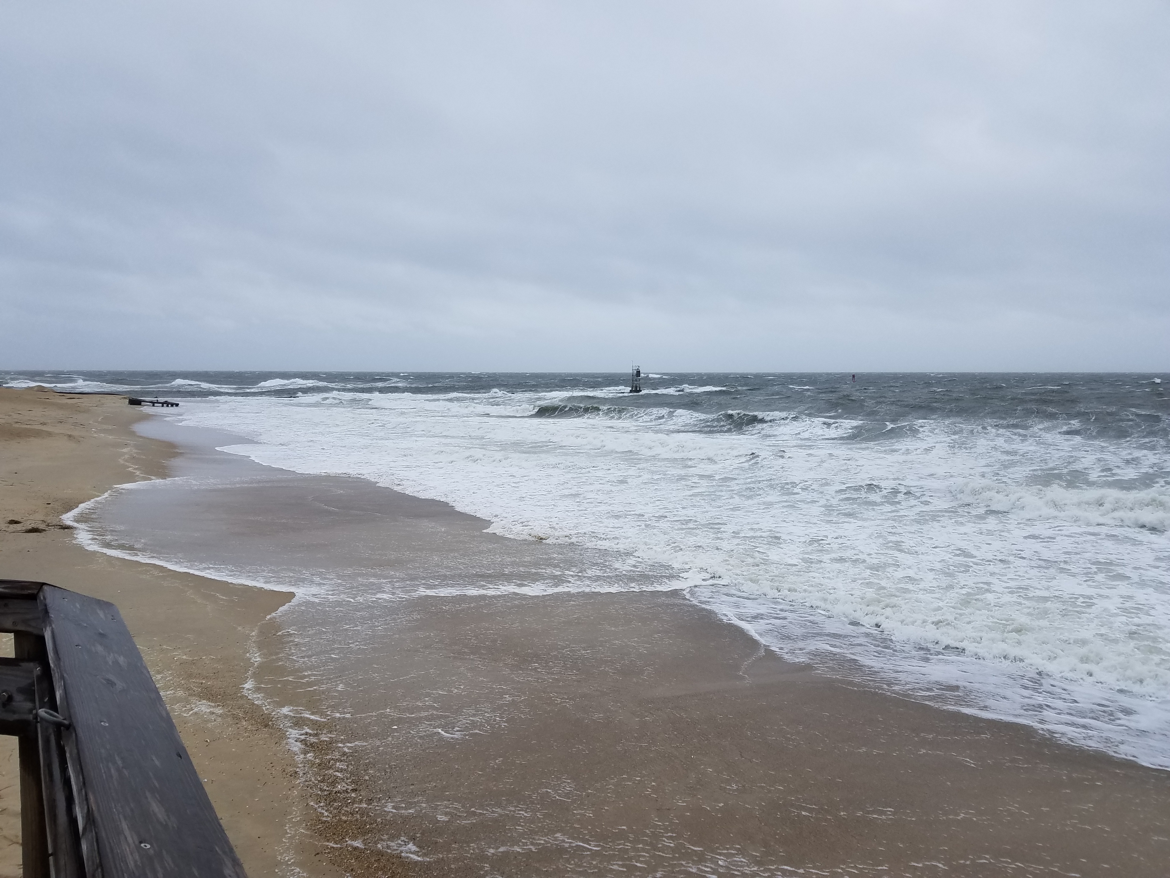 Southside beach at Indian River inlet n Delaware seashore state park at