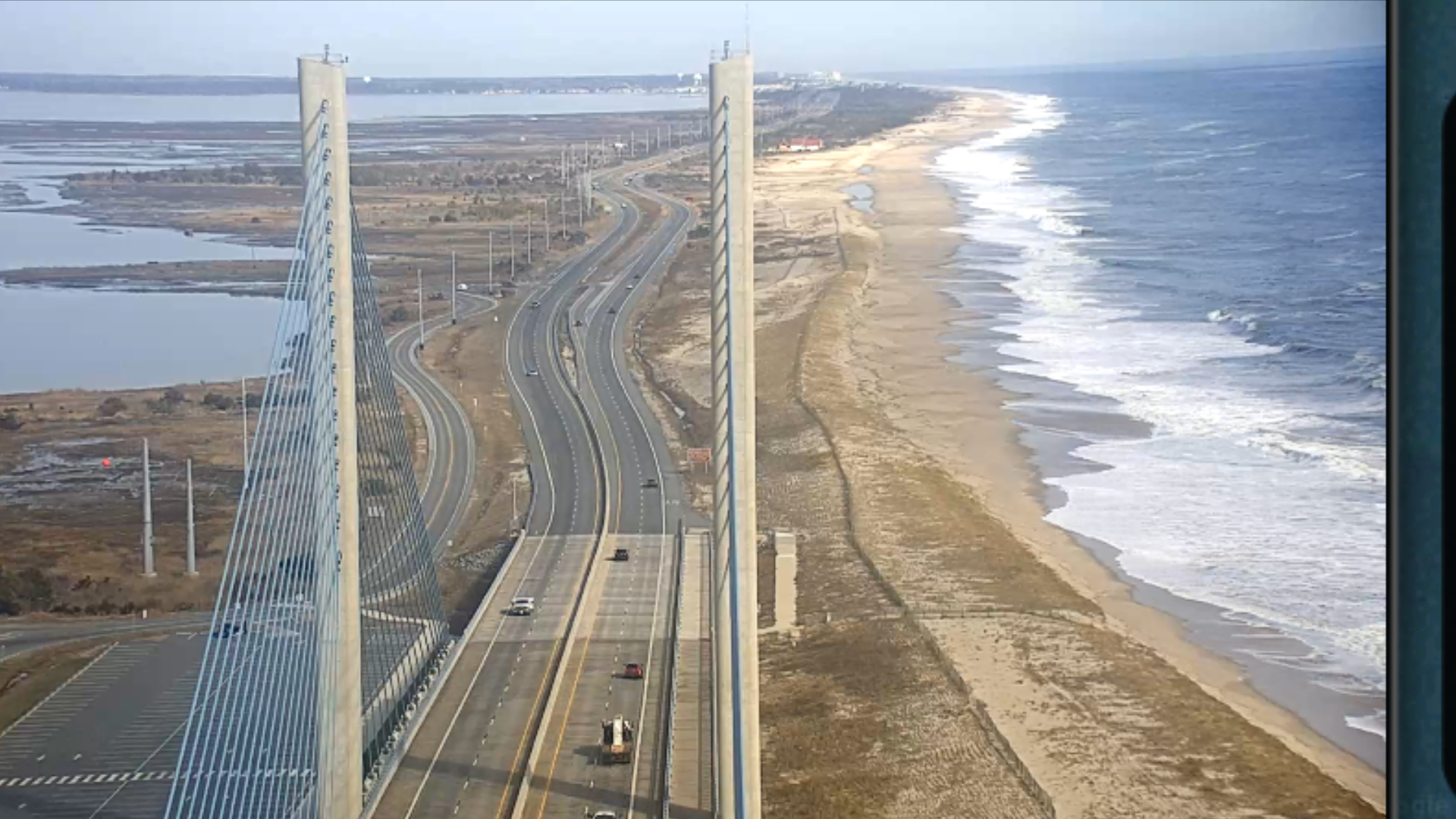 deldot traffic cam,delaware seashore state park,sussex county, indianriverinlet bridge, charles w cullen bridge,