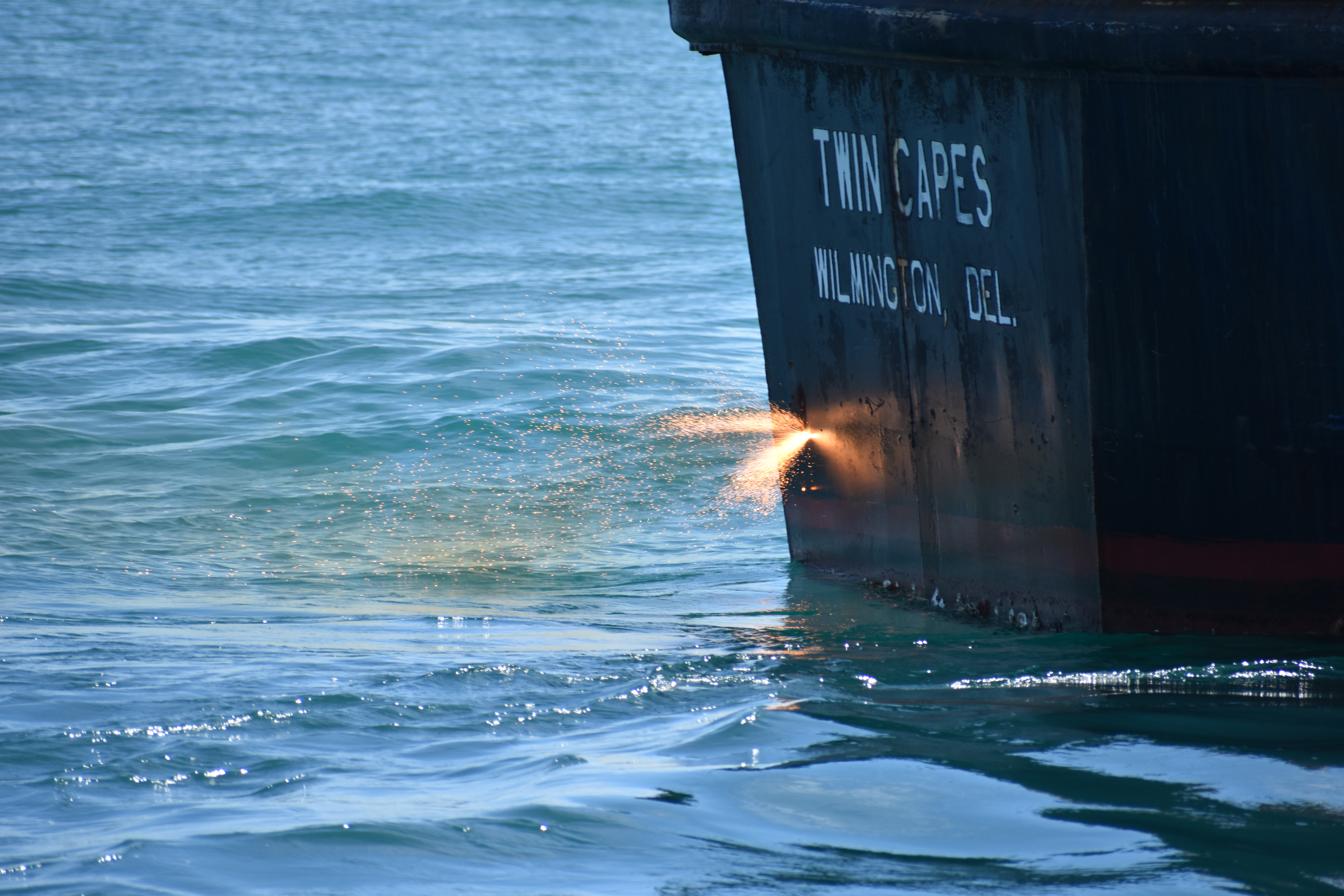 artificial reef program, preparing a ship to sink, mv twin capes