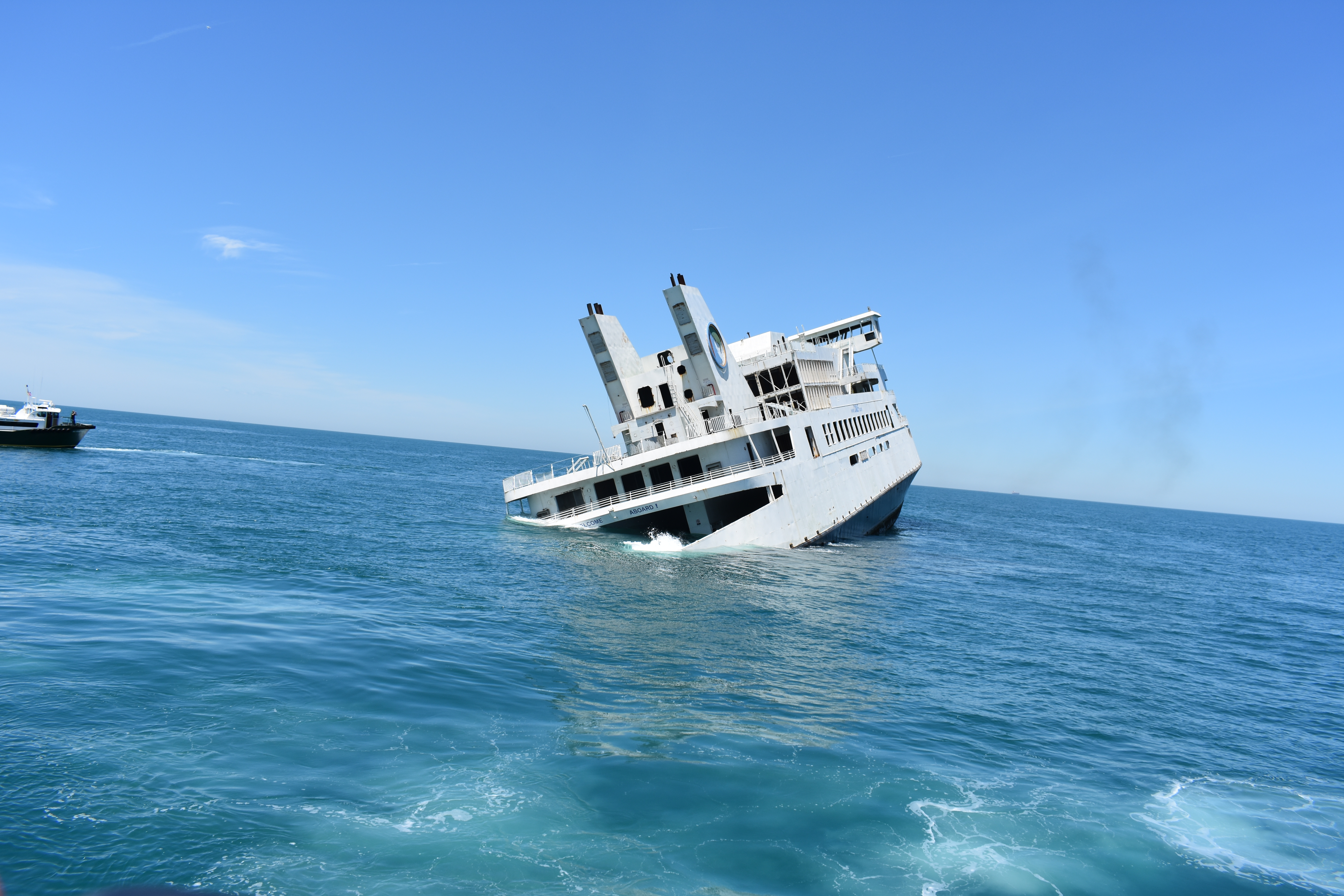 MV Twin Capes is sinking