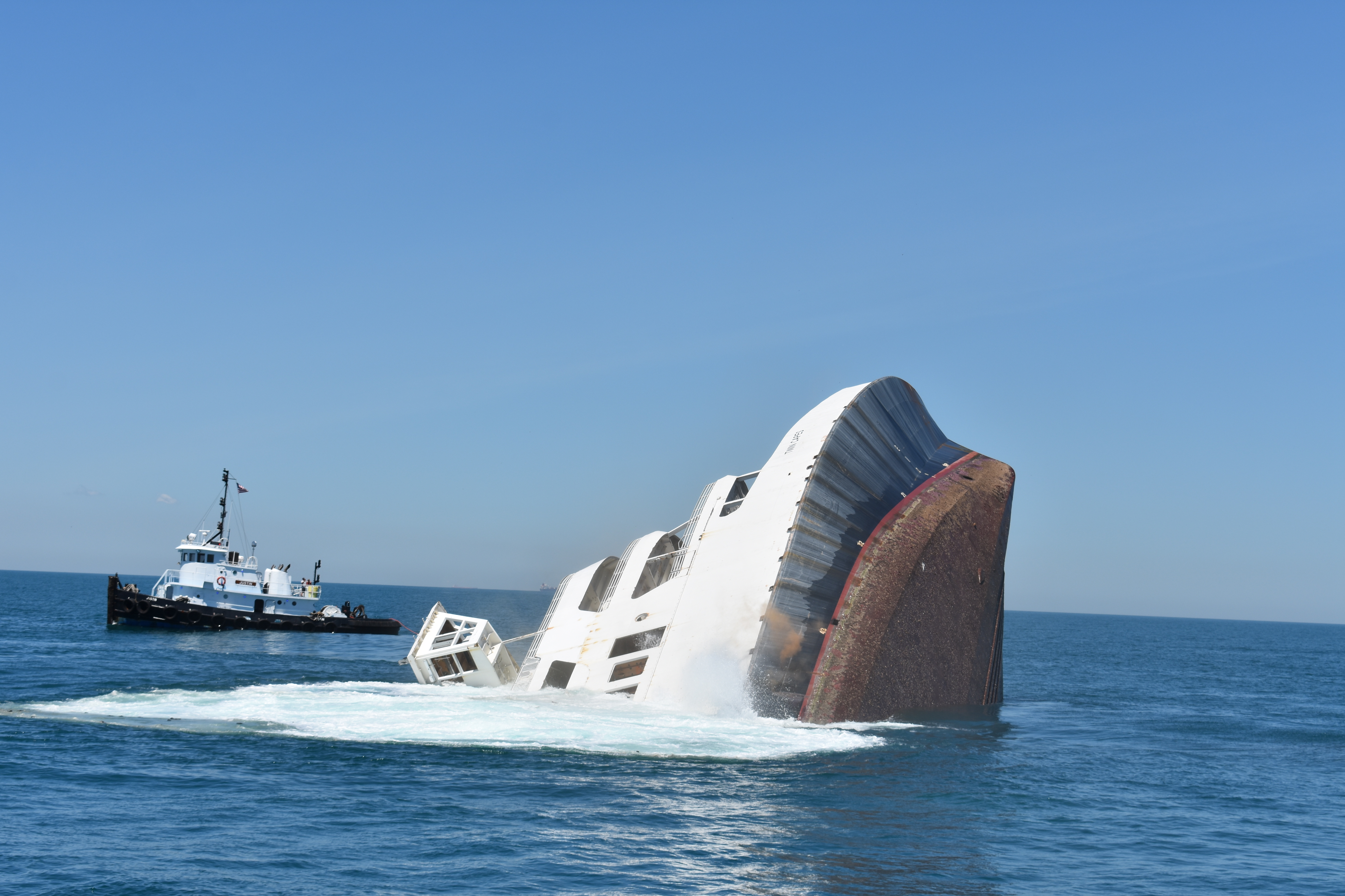 MV Twin Capes is sinking