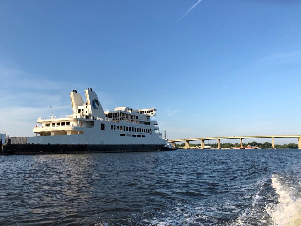 MV twicapes under tow, norfolk,virginia, delaware, new jersey, artificial reef