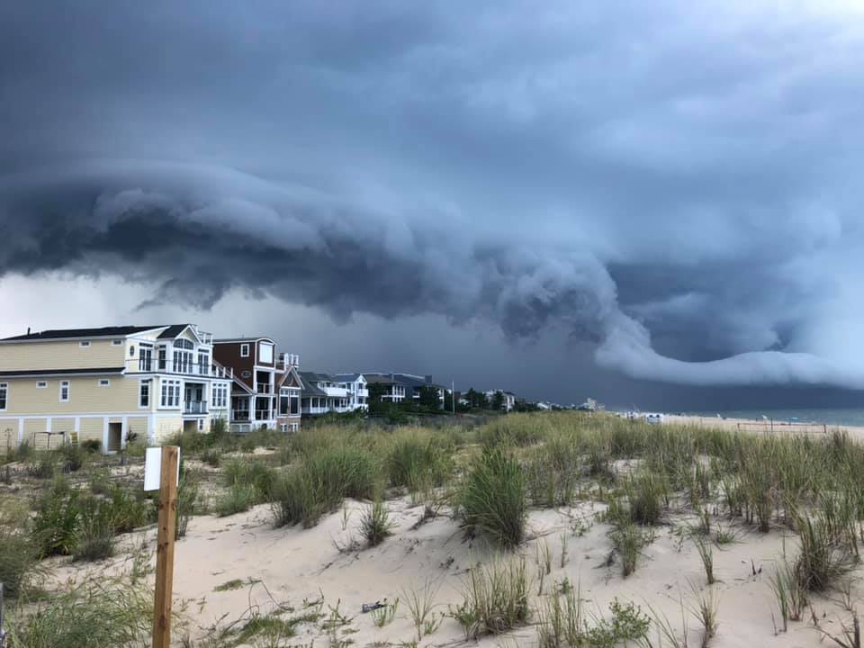 Storm over Dewey Beach towards Rehoboth beach .. photo by Michael ...