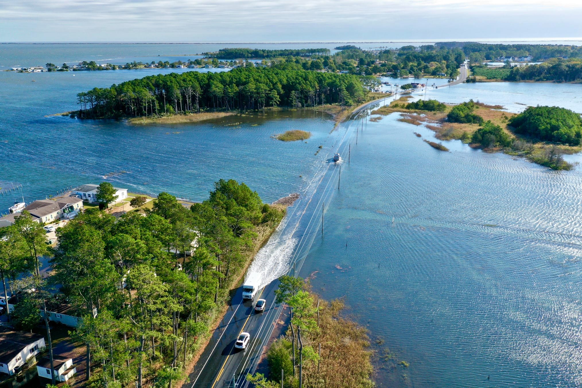 Long Neck Road Was A No Wake Zone This Morning