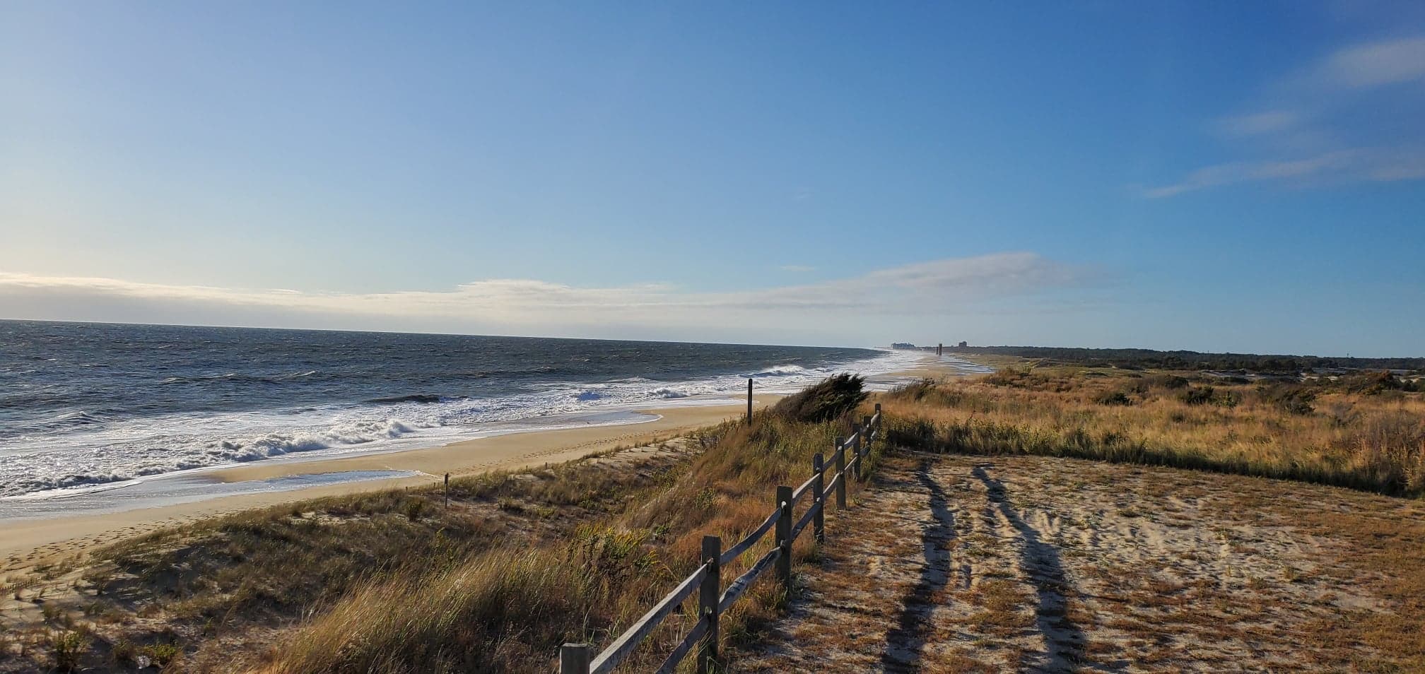 Herring Point to Gordons pond you can see the water around the towers