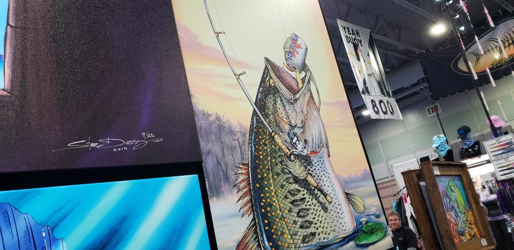 steve diossy, marine artist, atlantic city boat show, new jersey, florida, jupiter