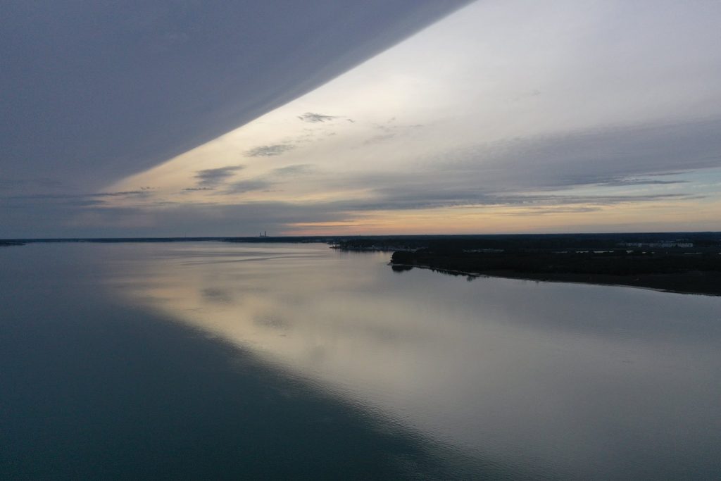 cloud, delmarva, line of clouds in sky, delaware, sussex county, inland bays
