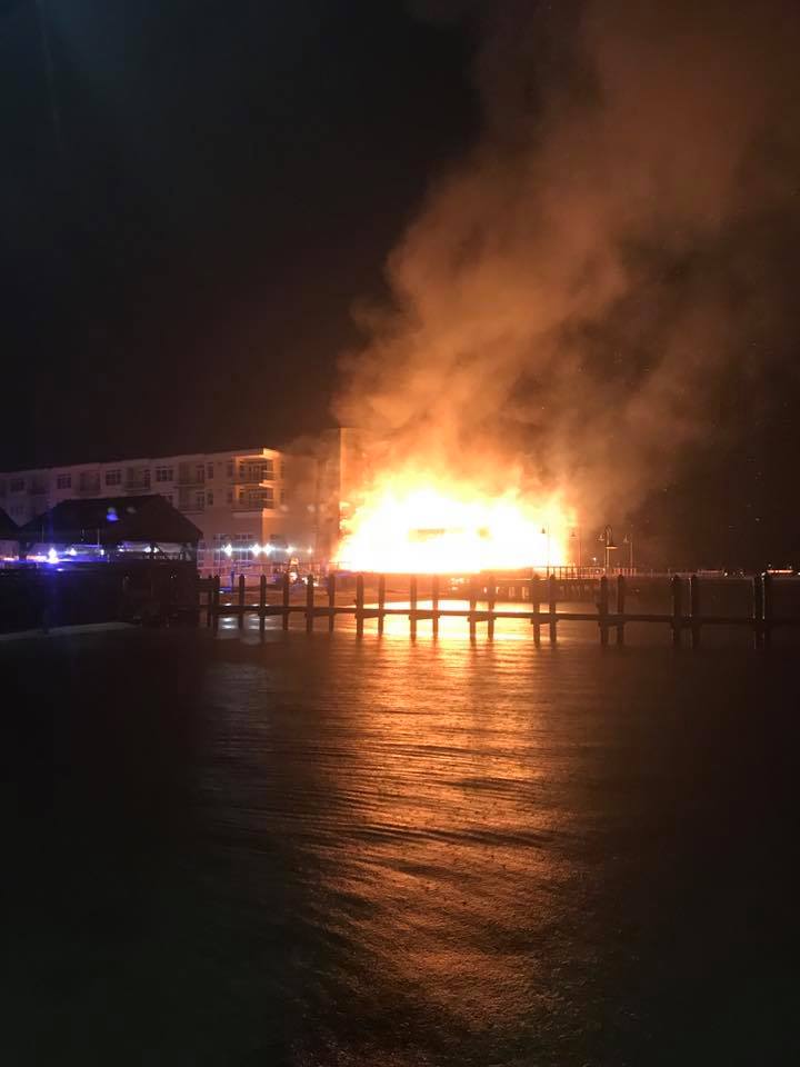 lighthouse fire, dewey beach