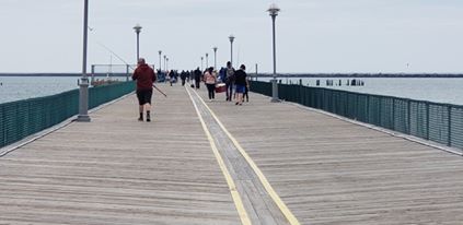 cape henlopen fishing pier, delaware, sussex county,