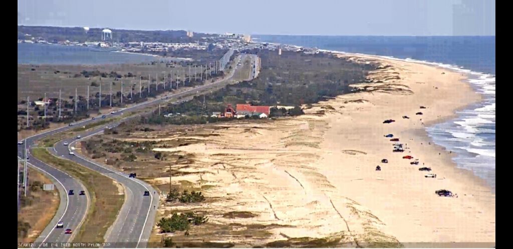 coin beach, faithful steward crossing, delaware seashore state park, sussex county, charels w cullen bridge, indian river inlet, delaware surf fishing, deldot traffic cam
