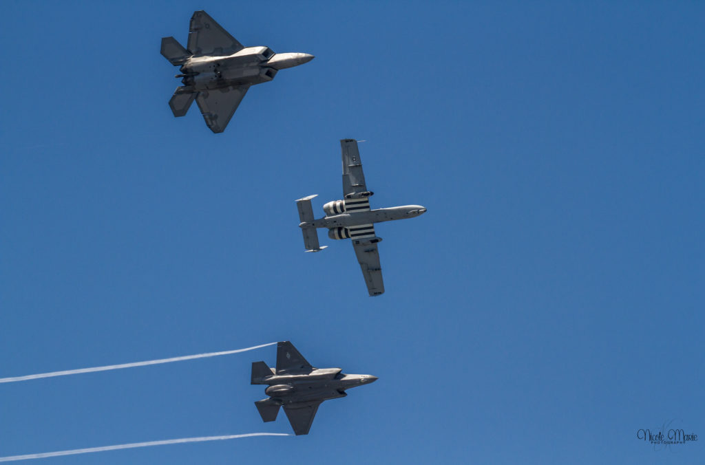 OCMD Airshow, maryland, thunderbirds. A10, F35, F32, F22