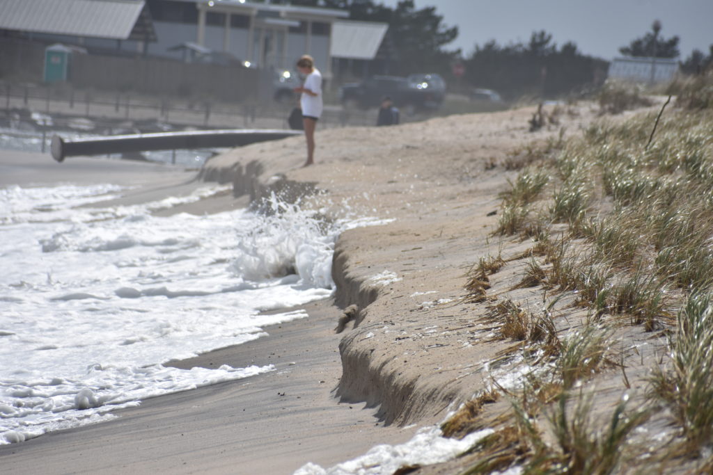 dune grass, Delaware seashore state park, delaware surf fishing, indian river inlet, hurricane teddy storm surge, metal detecting, heavy surf, wave action, delmarva beaches, sussex county