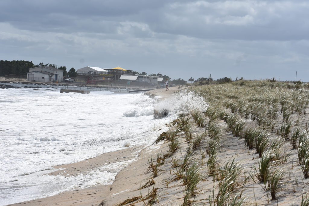 dune grass, Delaware seashore state park, delaware surf fishing, indian river inlet, hurricane teddy storm surge, metal detecting, heavy surf, wave action, delmarva beaches, sussex county