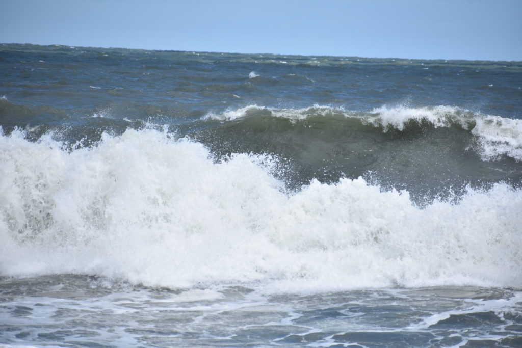 Delaware seashore state park, delaware surf fishing, indian river inlet, hurricane teddy storm surge, metal detecting, heavy surf, wave action, delmarva beaches, sussex county