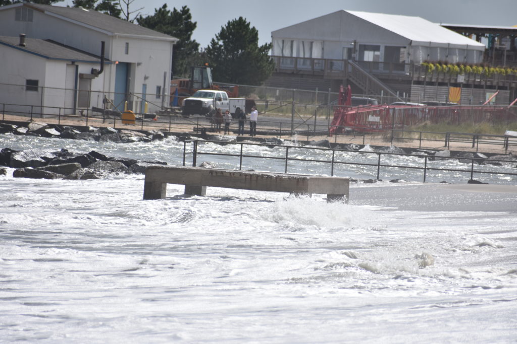 Delaware seashore state park, delaware surf fishing, indian river inlet, hurricane teddy storm surge, metal detecting, heavy surf, wave action, delmarva beaches, sussex county