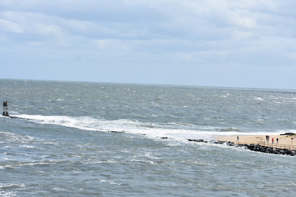 Delaware seashore state park, delaware surf fishing, indian river inlet, hurricane teddy storm surge, metal detecting, heavy surf, wave action, delmarva beaches, sussex county