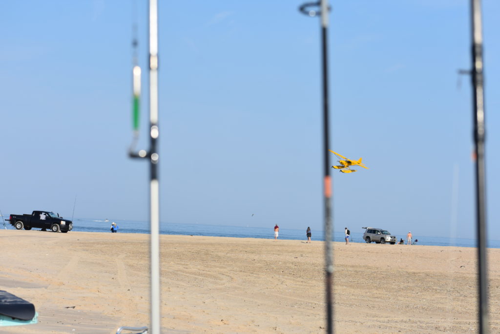 sea plane, delaware, sussex county, cape henlopen state park, delaware surf fishing