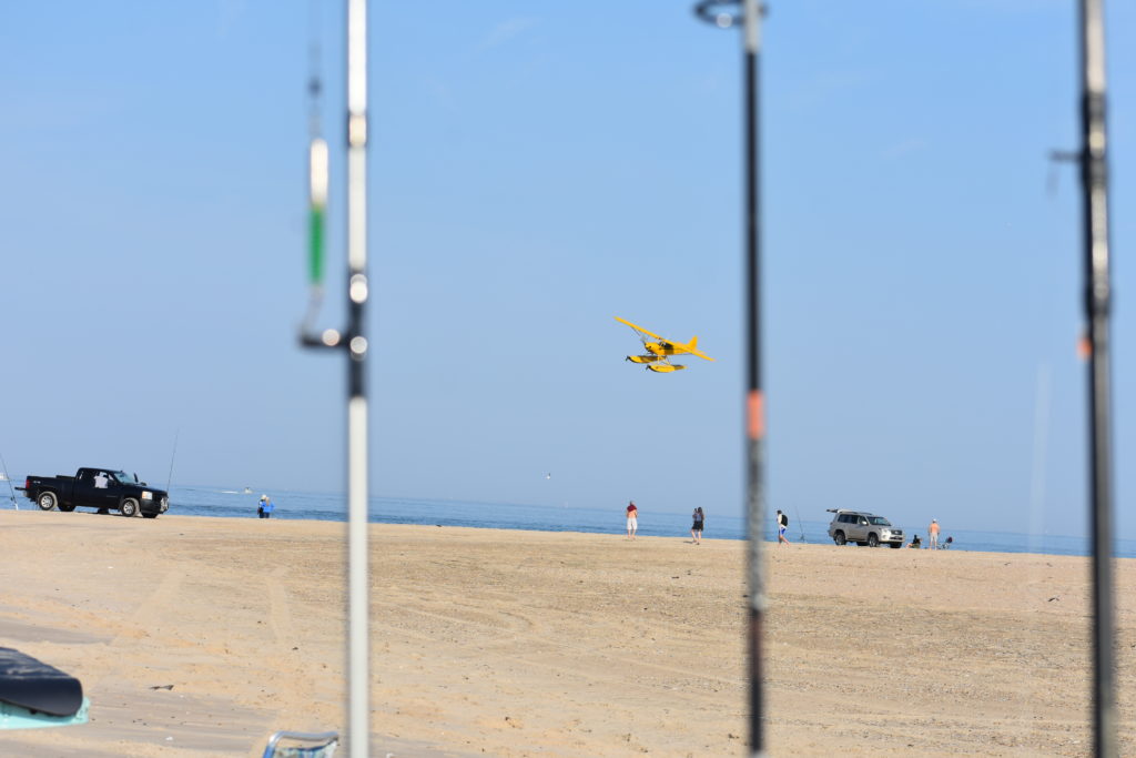 sea plane, delaware, sussex county, cape henlopen state park, delaware surf fishing