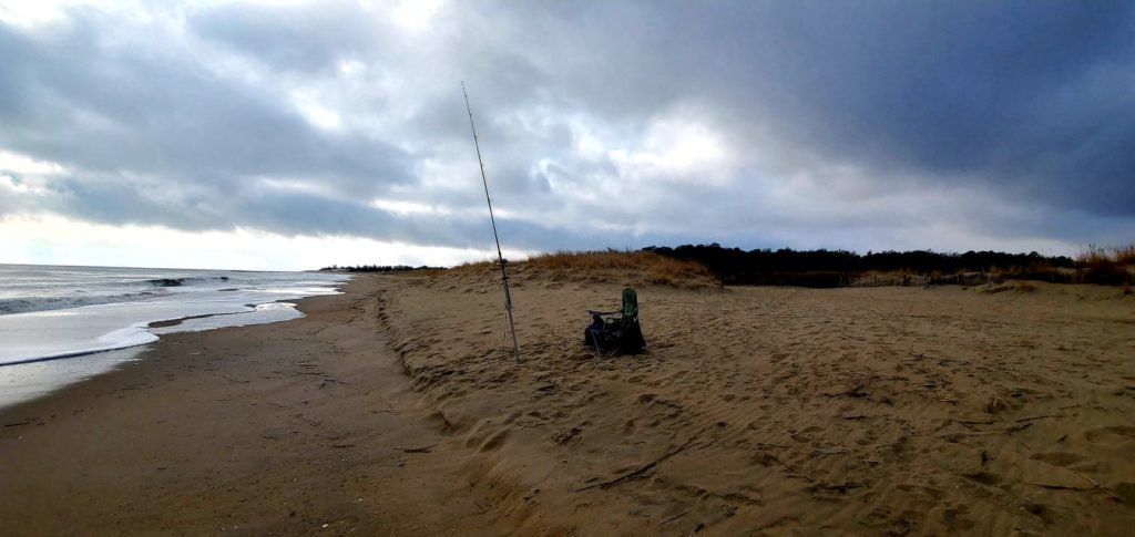 navy crossing, cape henlopen sate park, delaware surf fishing, sussex county, osv beaches