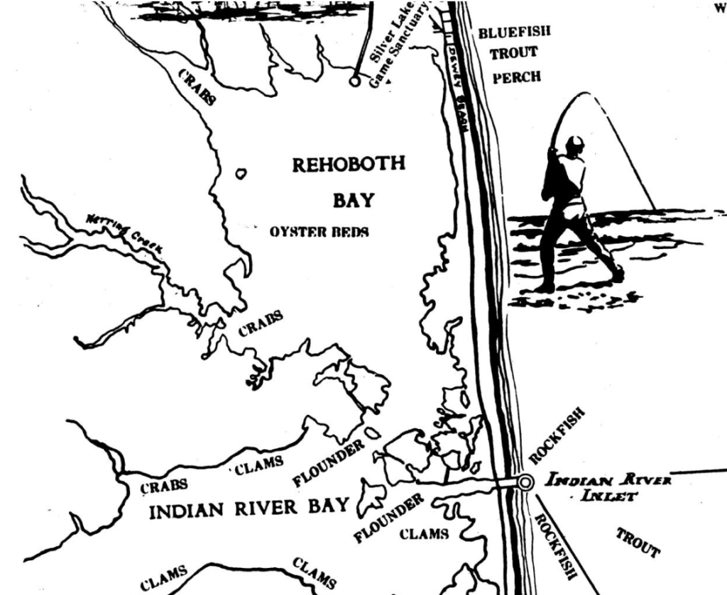 surf rig, old surf fishing tackle, antique tackle, delaware surf fishing, the delaware slat water fishing guidee
