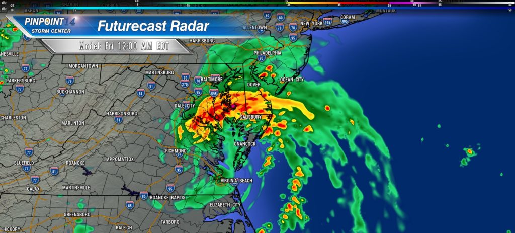 cone of uncertainty, tropical storm elsa, delmarva, delaware