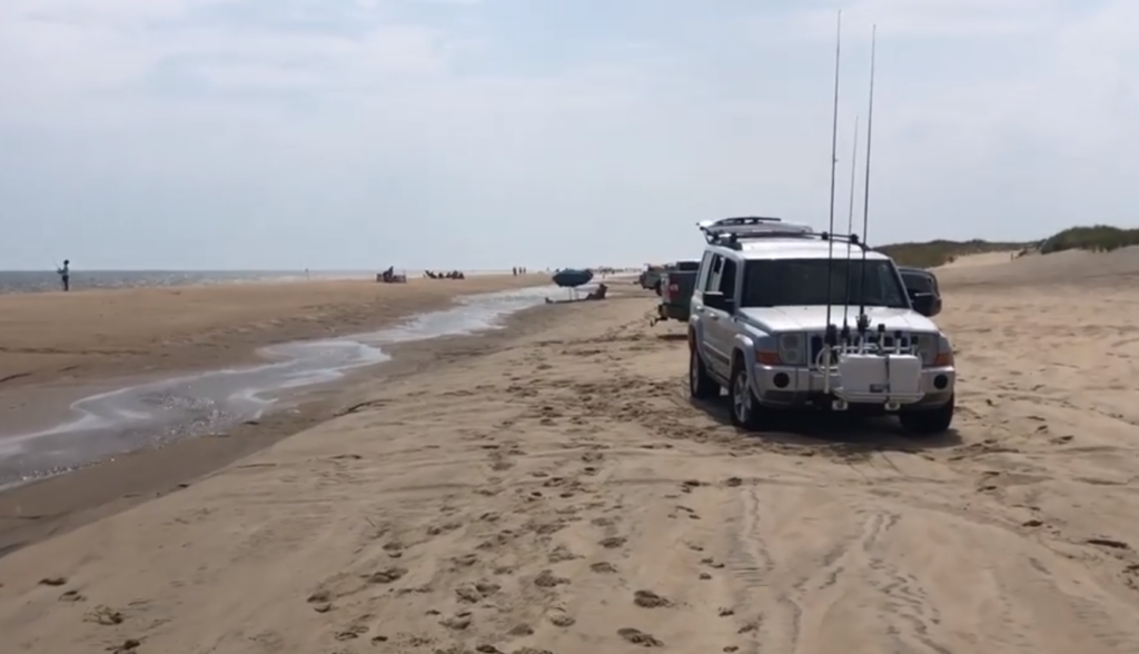 fenwick island, cut run out, delaware surf fishnig, fenwick island state park, drive on flooded beaches, swale, tide pools,
